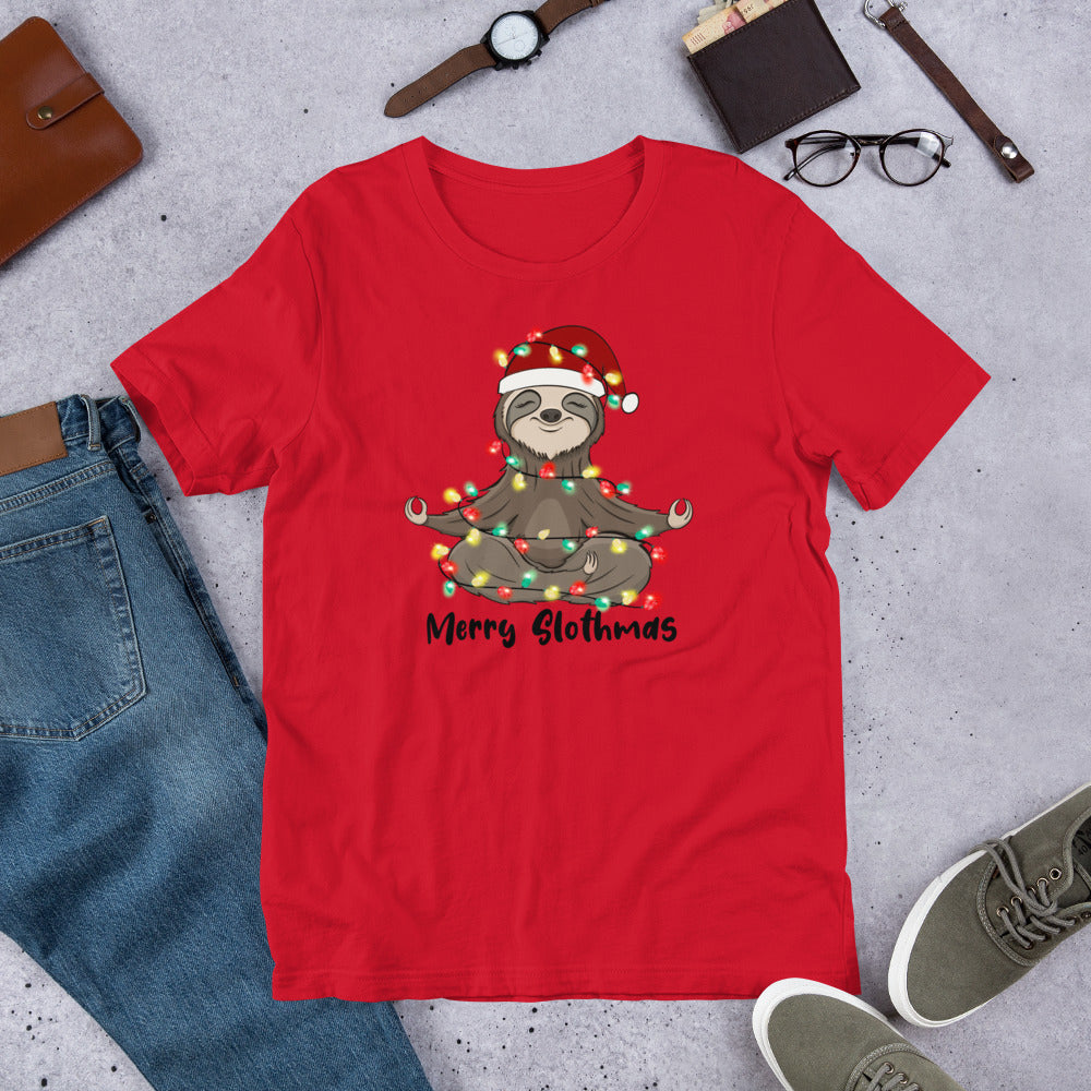 Merry Slothmas Unisex t-shirt