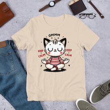 Load image into Gallery viewer, Omm Keep Calm (cat) Unisex t-shirt
