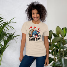 Load image into Gallery viewer, Game Day Leopard and Flag Unisex t-shirt
