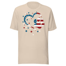 Load image into Gallery viewer, Patriotic Heart and Pet Paw Unisex t-shirt
