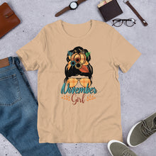 Load image into Gallery viewer, November Girl Unisex Fall t-shirt
