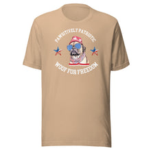 Load image into Gallery viewer, Pawsitively Patriotic Woof For Freedom Unisex t-shirt
