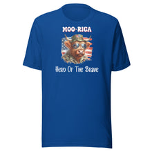 Load image into Gallery viewer, Moo-rica Herd Of The Brave Unisex t-shirt
