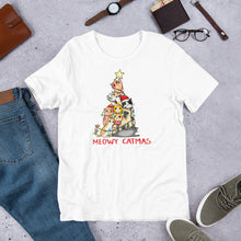 Load image into Gallery viewer, Meowy Catmas Unisex t-shirt
