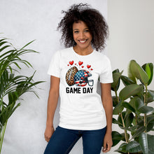 Load image into Gallery viewer, Game Day Leopard and Flag Unisex t-shirt
