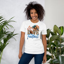 Load image into Gallery viewer, Live Love Football Unisex t-shirt
