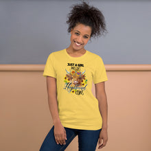 Load image into Gallery viewer, Just A Girl Who Loves Highland Cows Unisex t-shirt
