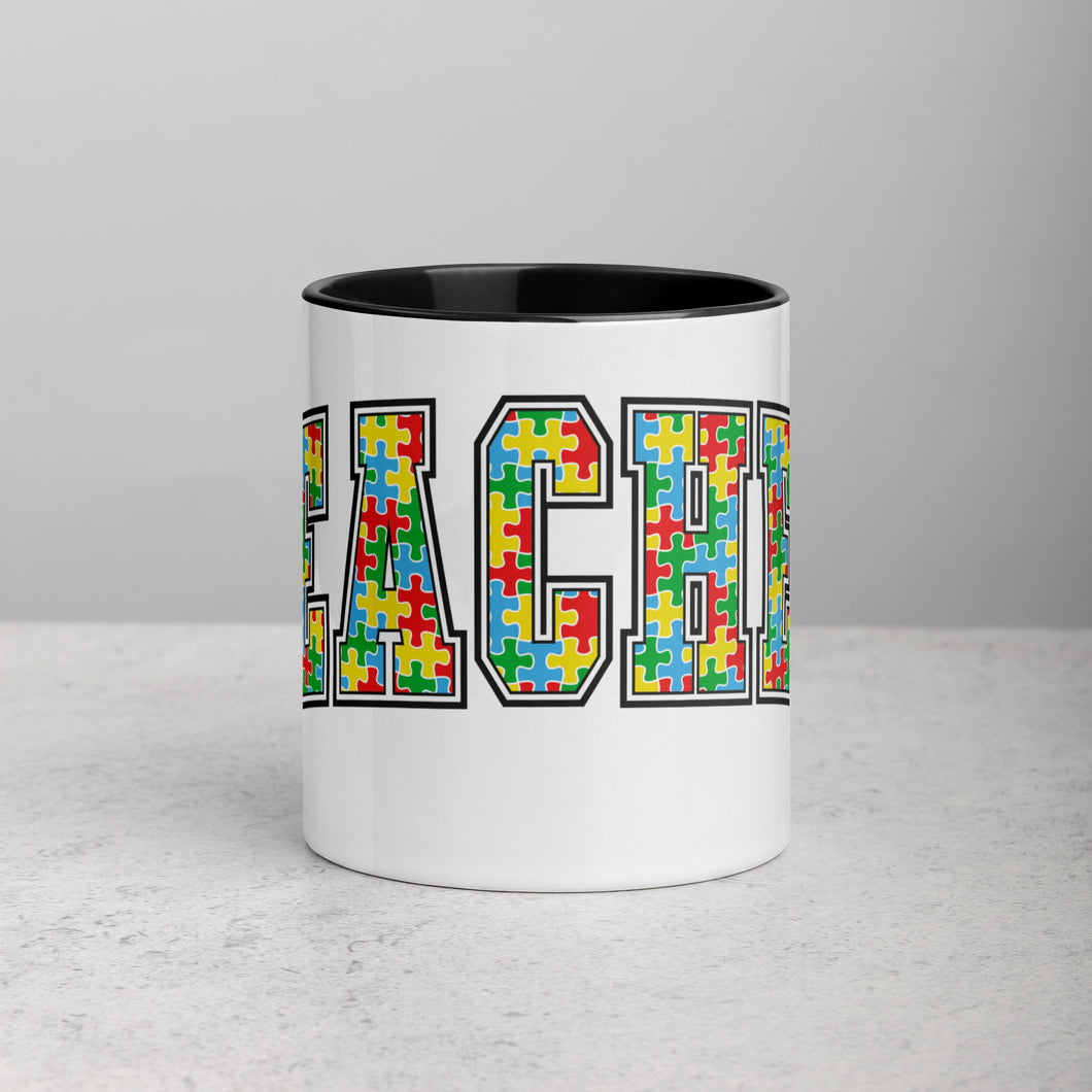 Autism Teacher Mug with Color Inside