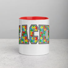 Load image into Gallery viewer, Autism Teacher Mug with Color Inside
