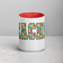 Load image into Gallery viewer, Autism Teacher Mug with Color Inside
