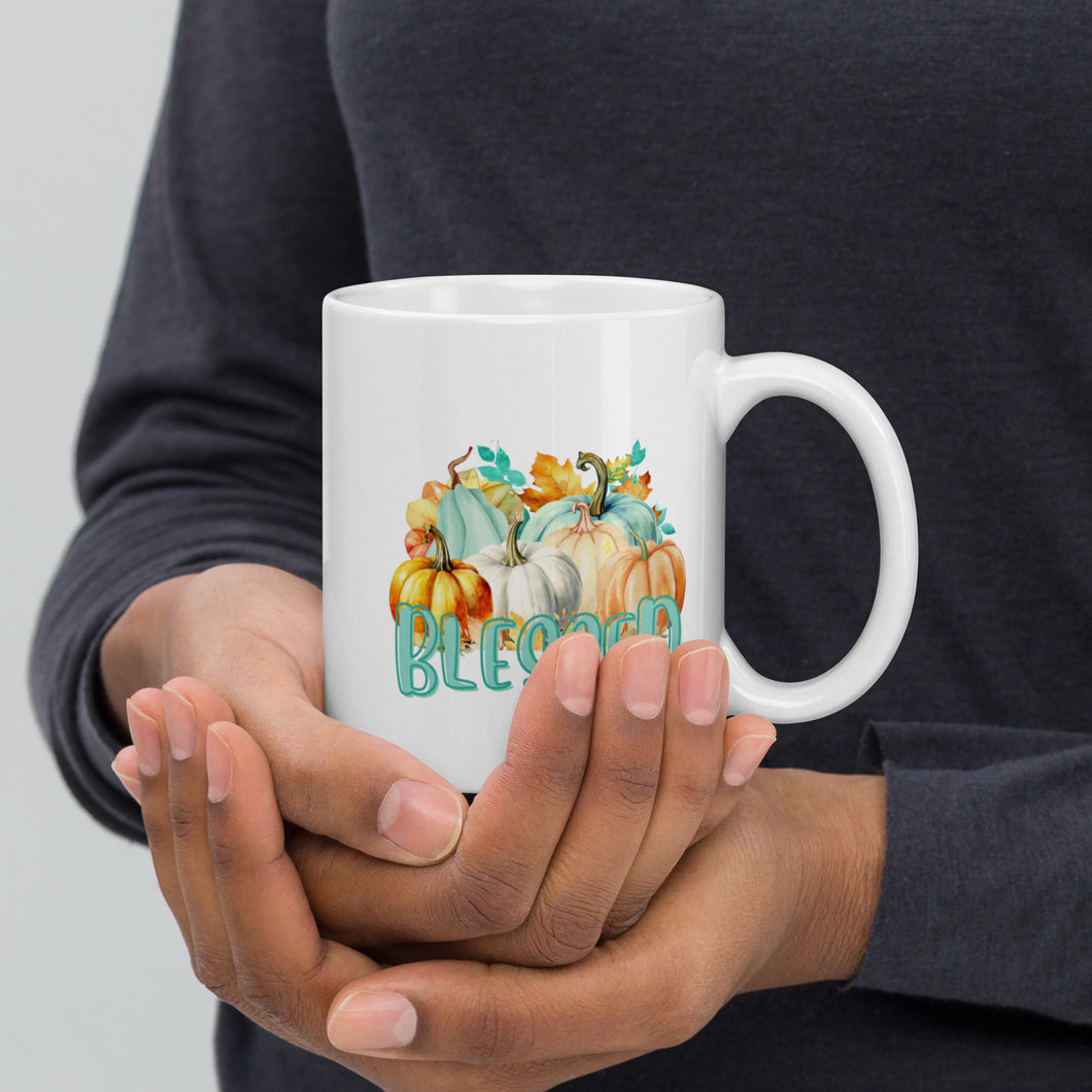 Fall  Blessed White Mug