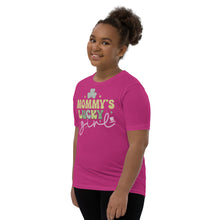 Load image into Gallery viewer, Mommy&#39;s Lucky Girl Youth Short Sleeve T-Shirt
