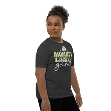 Load image into Gallery viewer, Mommy&#39;s Lucky Girl Youth Short Sleeve T-Shirt
