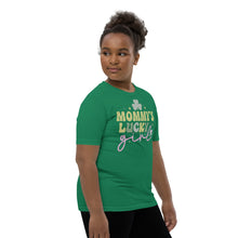 Load image into Gallery viewer, Mommy&#39;s Lucky Girl Youth Short Sleeve T-Shirt
