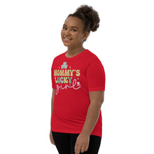 Load image into Gallery viewer, Mommy&#39;s Lucky Girl Youth Short Sleeve T-Shirt
