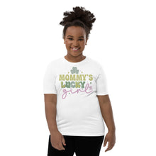 Load image into Gallery viewer, Mommy&#39;s Lucky Girl Youth Short Sleeve T-Shirt
