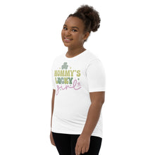 Load image into Gallery viewer, Mommy&#39;s Lucky Girl Youth Short Sleeve T-Shirt
