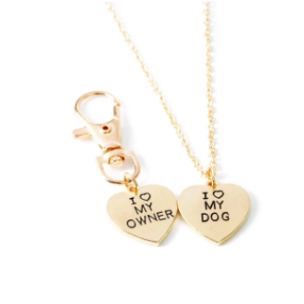 I love deals my dog necklace