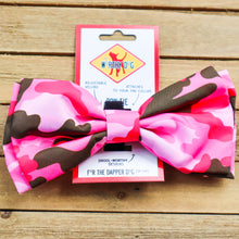 Load image into Gallery viewer, Pink Camo Collar Accessories - Flower and Bow Tie
