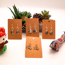 Load image into Gallery viewer, Pet Paw Silver Charm Earrings - Doggie Face and Paw
