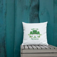 Load image into Gallery viewer, Chillin with My Gnomies St Patrick&#39;s Day Premium Pillow
