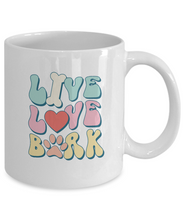 Load image into Gallery viewer, Dog Lover Mug - Live Love Bark (White)
