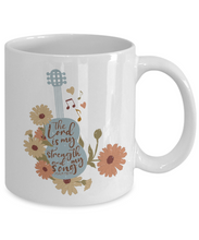 Load image into Gallery viewer, Inspirational Mug - The Lord is My Strength and My Song
