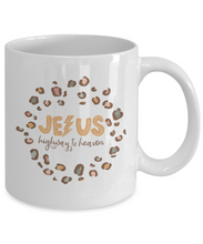 Load image into Gallery viewer, Inspirational Mug - Jesus Highway to Heaven (White)
