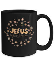 Load image into Gallery viewer, Inspirational Mug - Jesus Highway to Heaven (Black)
