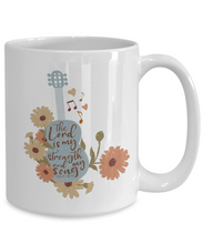 Load image into Gallery viewer, Inspirational Mug - The Lord is My Strength and My Song
