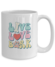 Load image into Gallery viewer, Dog Lover Mug - Live Love Bark (White)
