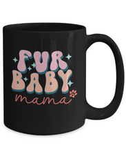 Load image into Gallery viewer, Pet Lover Mug - Fur Baby Mama (Black)
