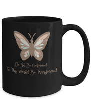 Load image into Gallery viewer, Inspirational Mug - Do Not Be Conformed to This World (Black)
