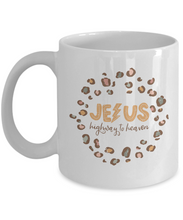 Load image into Gallery viewer, Inspirational Mug - Jesus Highway to Heaven (White)
