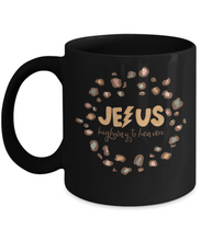 Load image into Gallery viewer, Inspirational Mug - Jesus Highway to Heaven (Black)
