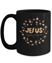 Load image into Gallery viewer, Inspirational Mug - Jesus Highway to Heaven (Black)
