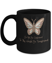 Load image into Gallery viewer, Inspirational Mug - Do Not Be Conformed to This World (Black)
