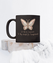 Load image into Gallery viewer, Inspirational Mug - Do Not Be Conformed to This World (Black)
