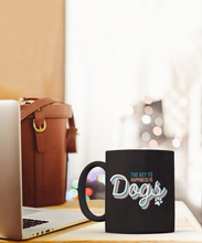 Load image into Gallery viewer, Dog Lover Mug - Key to Happiness is Dogs (Black)
