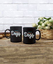 Load image into Gallery viewer, Dog Lover Mug - Key to Happiness is Dogs (Black)
