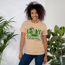 Load image into Gallery viewer, Lucky and Blessed Irish Tee
