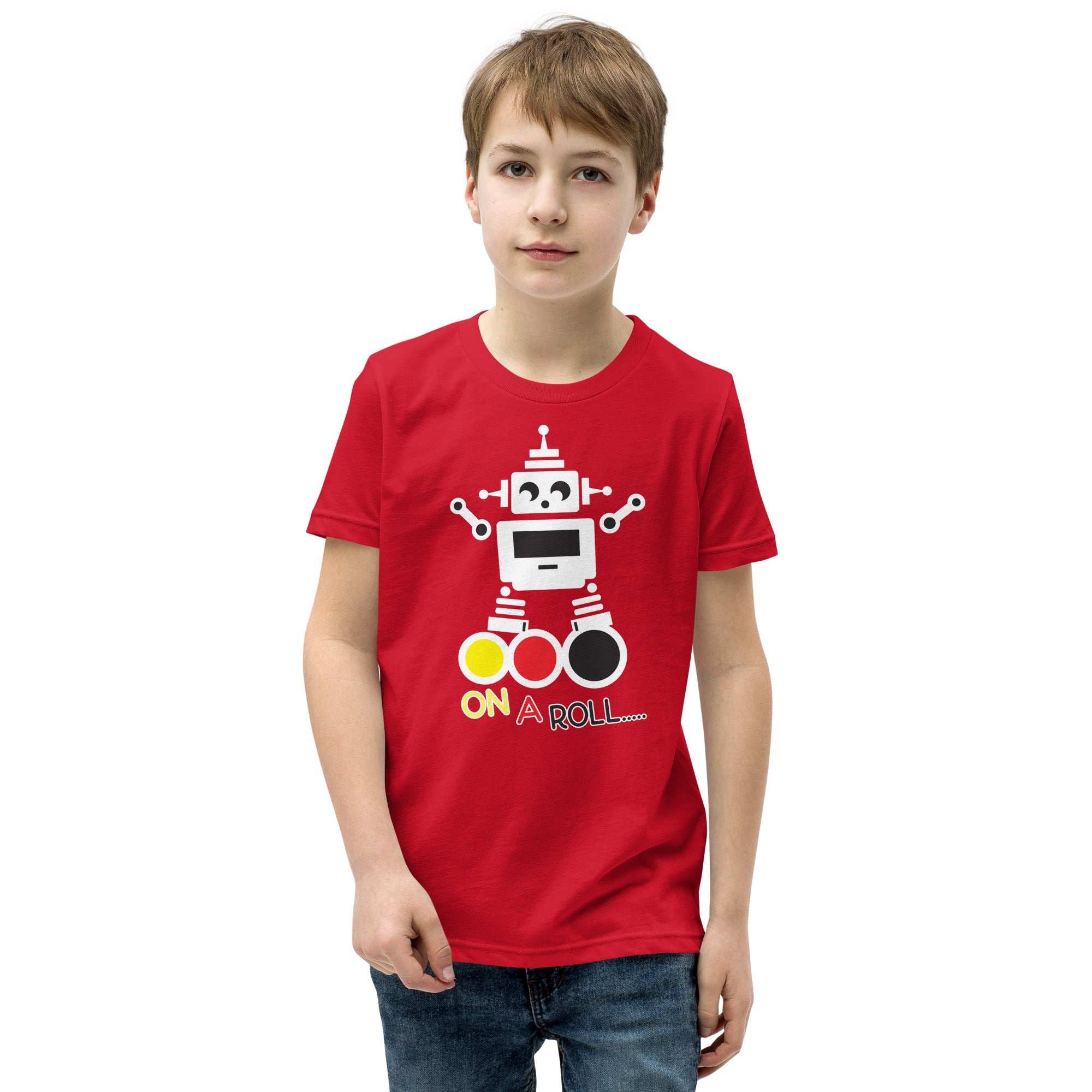 Boys Short Sleeve Robot Graphic Tee